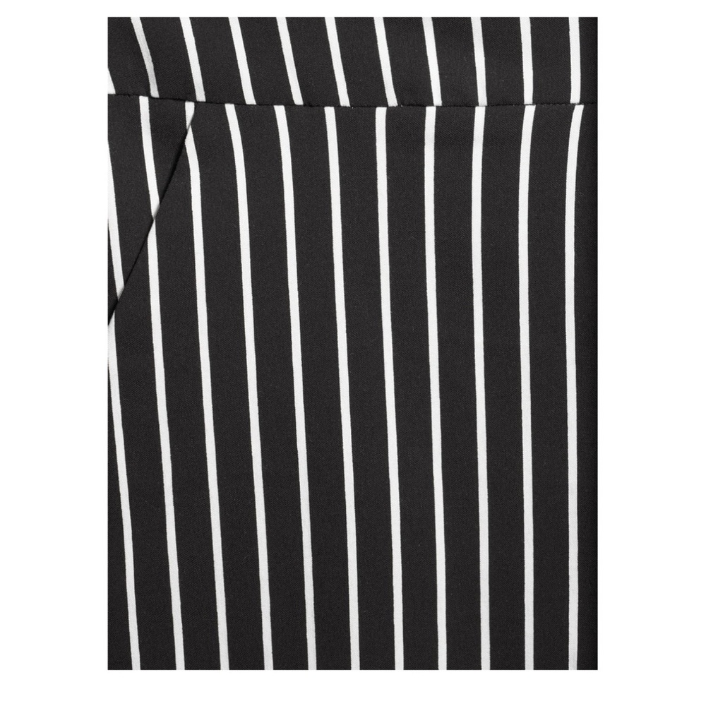Women's Millennium 4'' Pull-On Shorts. Color: black/ white stripes - Picture 4 of 6
